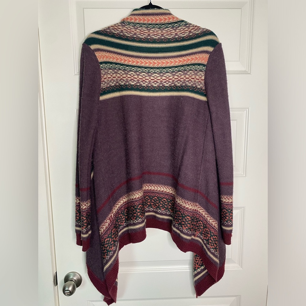 Boho southwestern purple cardigan